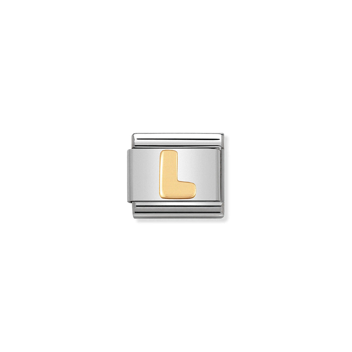 NOMINATION Composable Classic Link 030101/12 Letter L in 18ct Gold