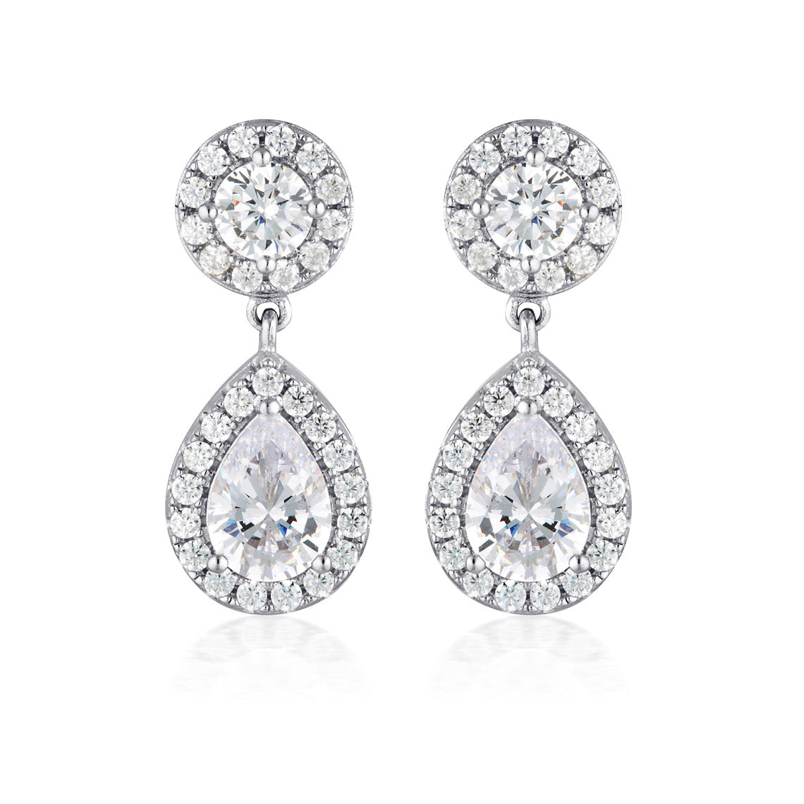 Mina Drop Earrings Silver