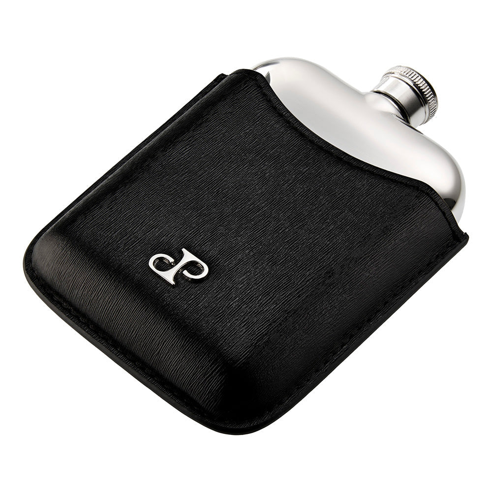 Wolf Philipp Hip Flask With Cover Black