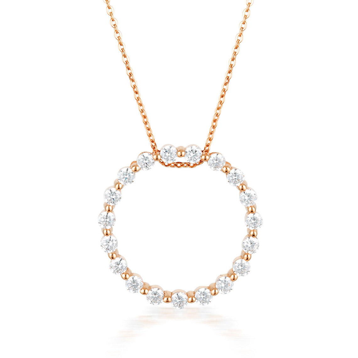 Circle Of Life Pendant - Rose Gold
