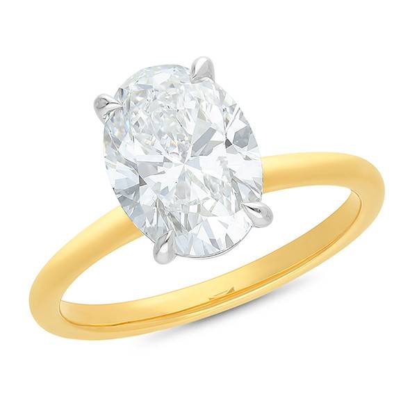 1.50ct Oval Cut Lab-Grown Diamond Solitaire Engagement Ring