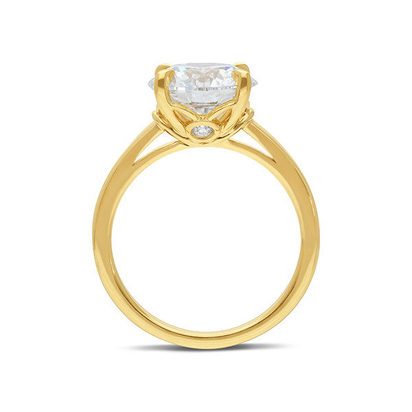 4ct Round Brilliant Cut Laboratory Grown Diamond Engagement Ring