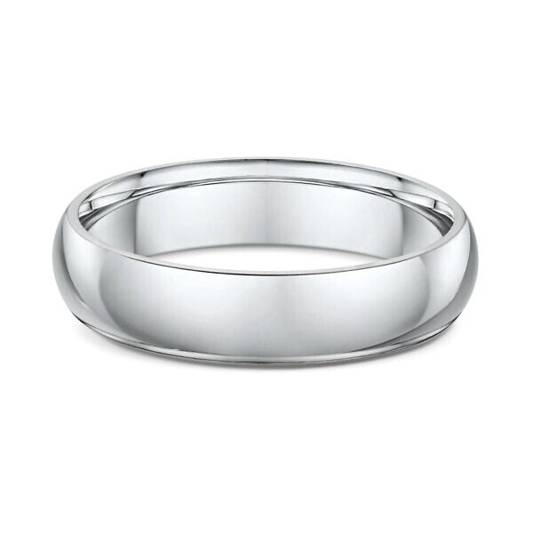 Classic dome mens wedding ring