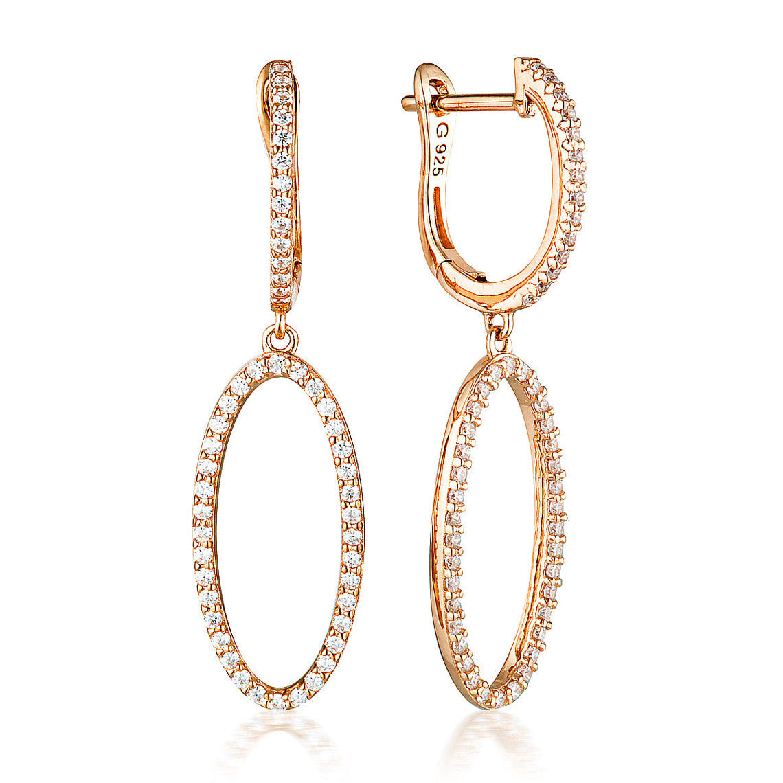 Aurora Celestial Earrings Rose Gold