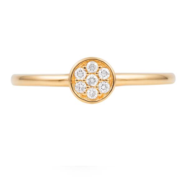 Round brilliant cut diamond proposal ring