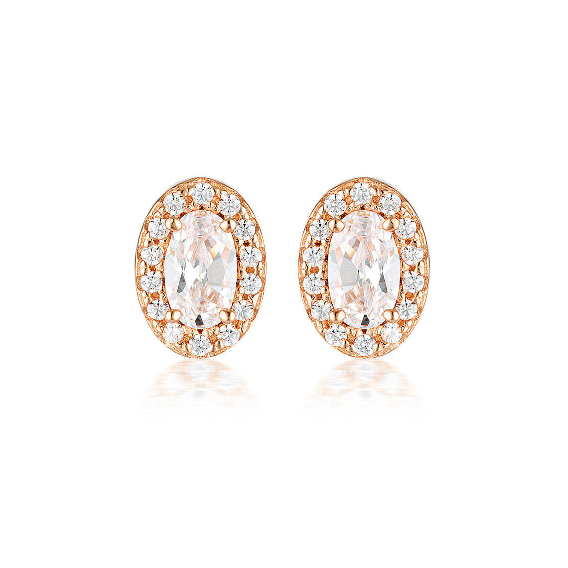 Aurora Glow Earrings Rose Gold