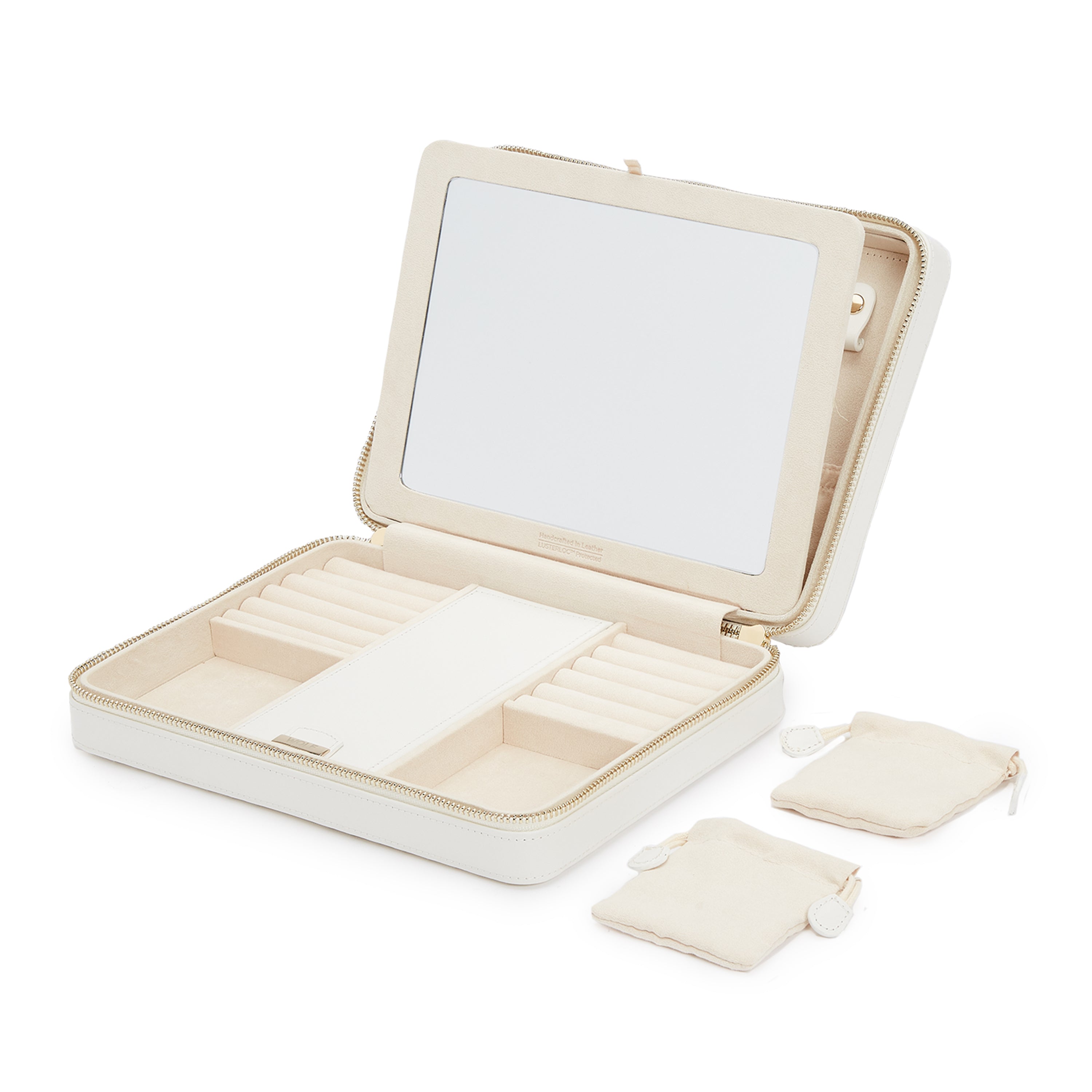 Wolf Maria Large Zip Case White