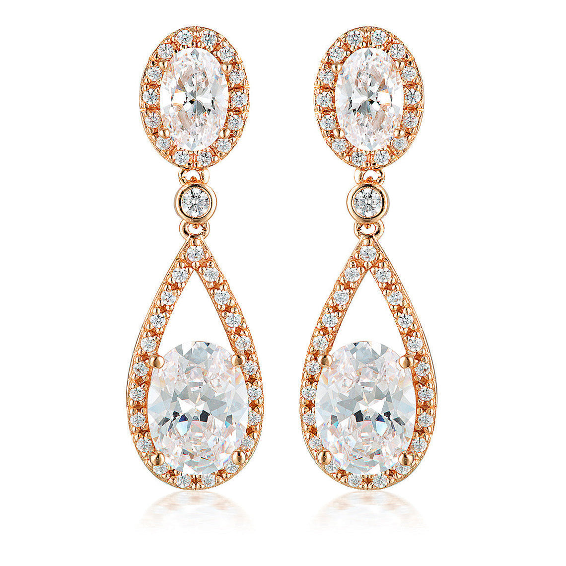Aurora Radience Earrings Rose Gold