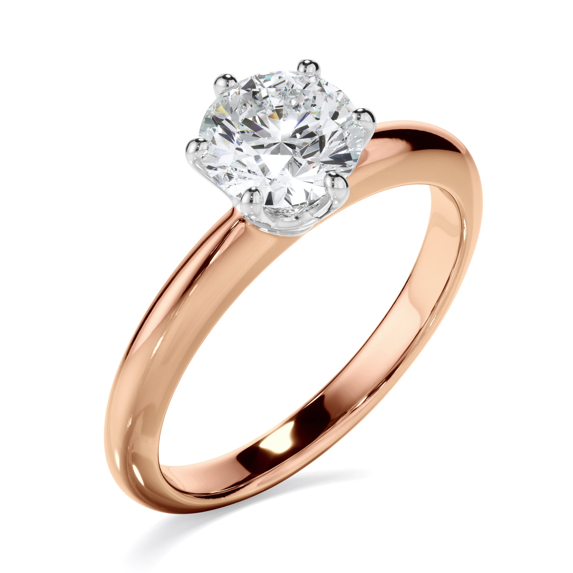 1ct Round Brilliant Cut Laboratory-Grown Diamond Engagement Ring