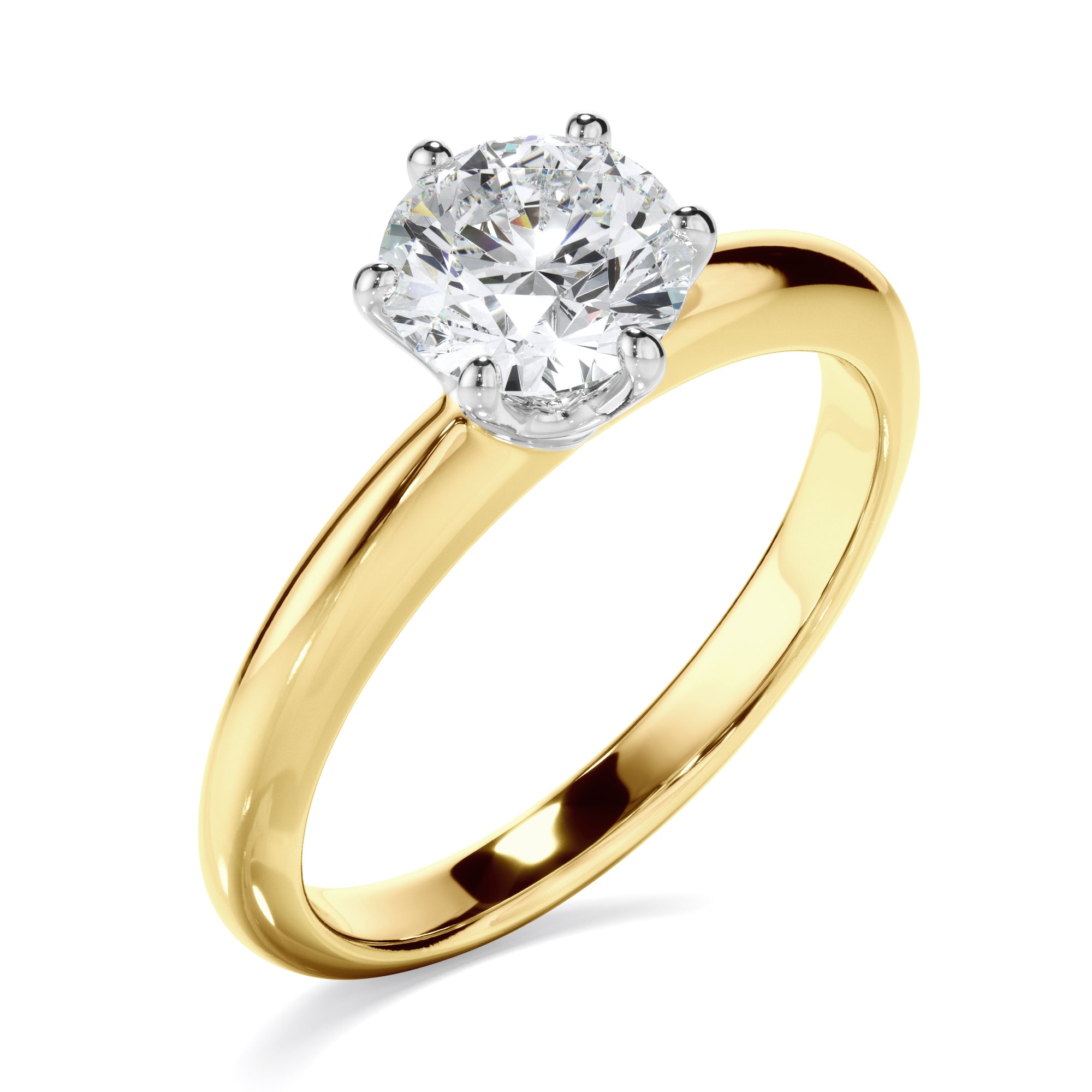 1ct Round Brilliant Cut Laboratory-Grown Diamond Engagement Ring