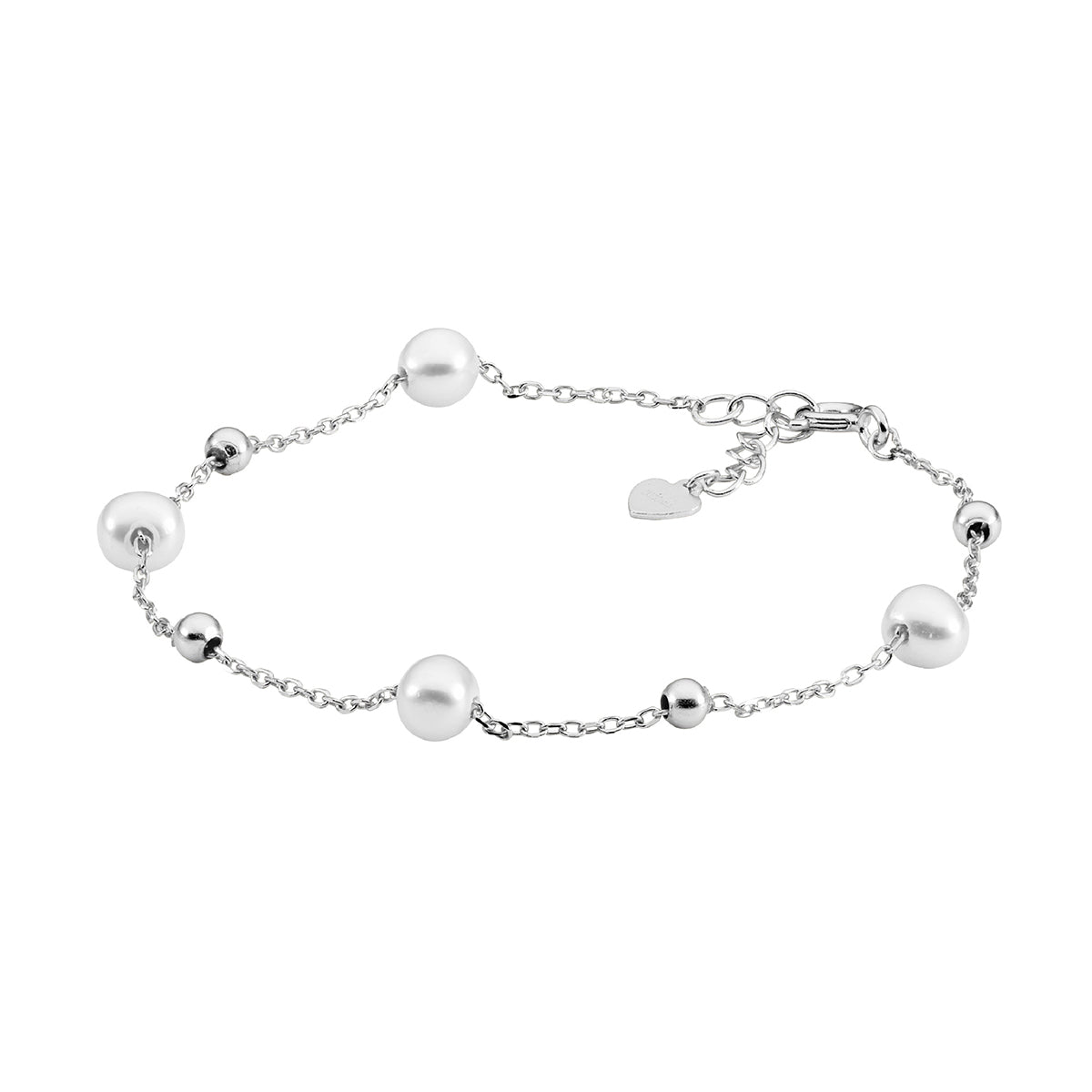 Sterling Silver Pearl Bracelet