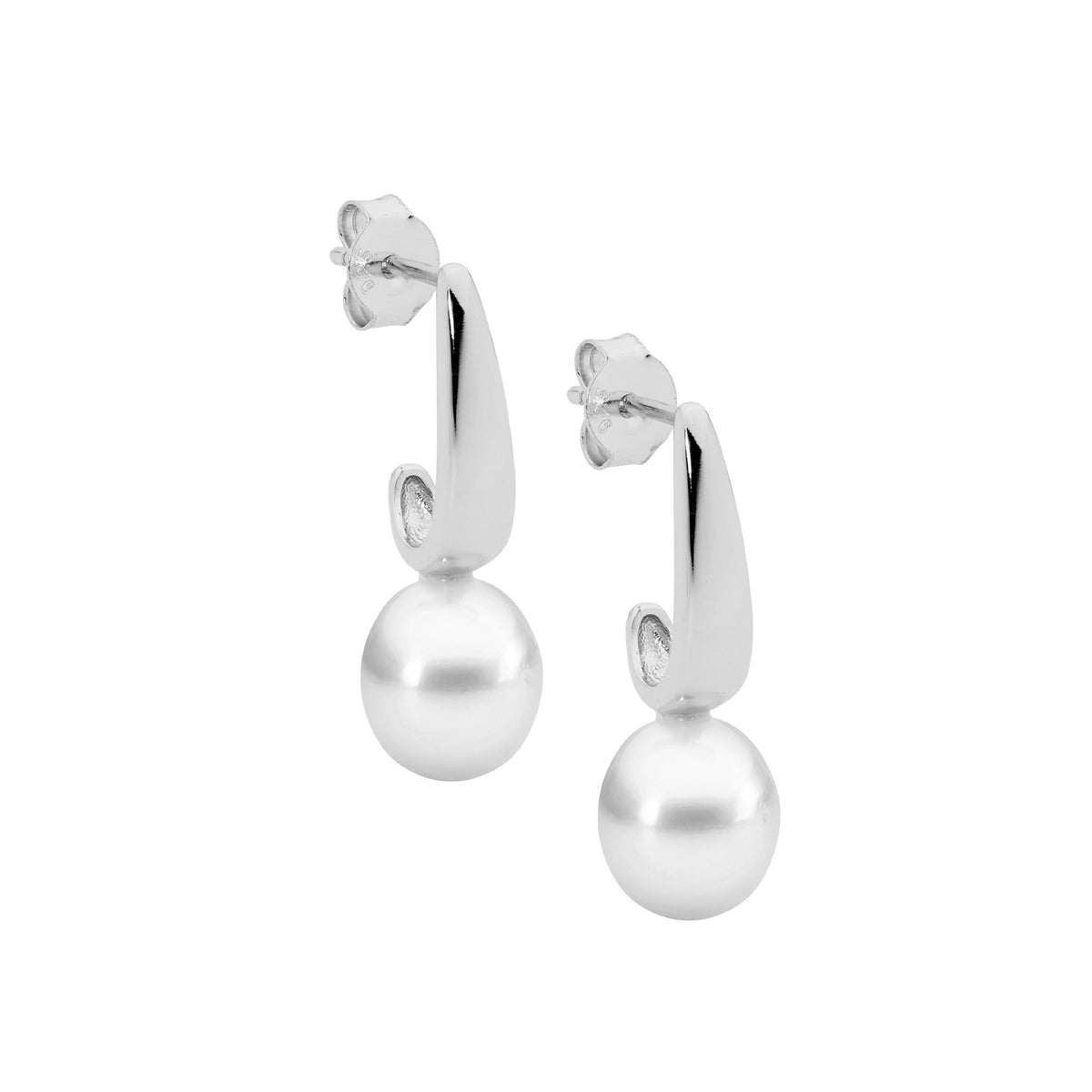 Sterling Silver Pearl Drop Earrings