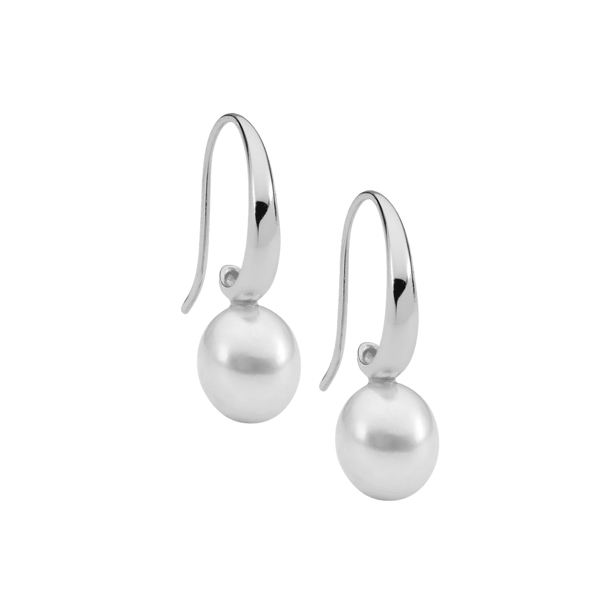 Sterling Silver Pearl Drop Earrings