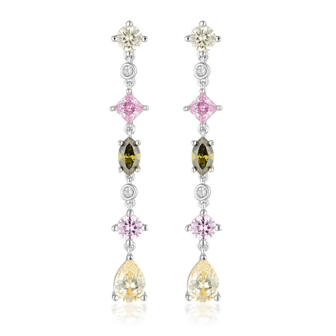 Summer Sorbet Gelato Glimmer Multi Coloured Earrings