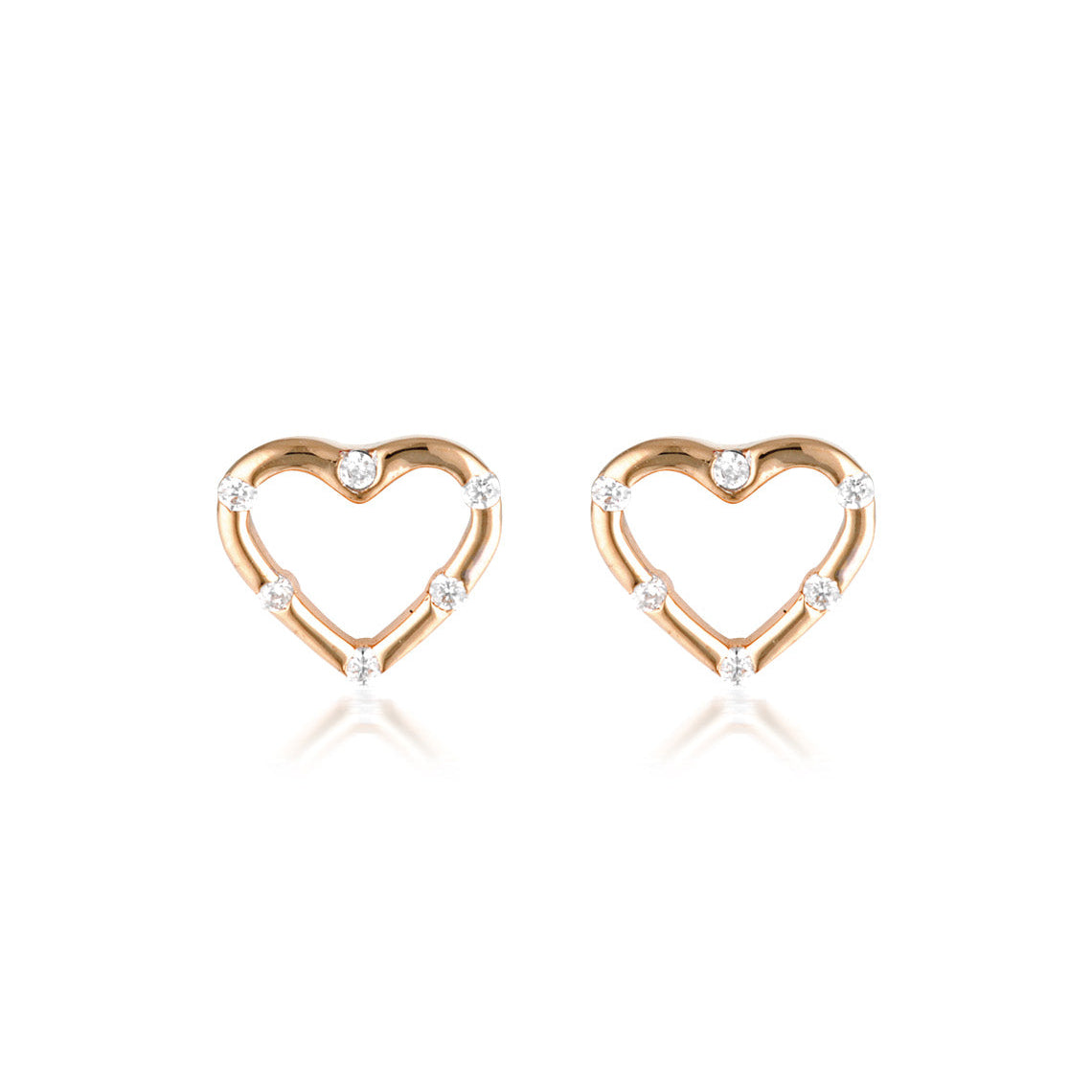 Summer Sorbet Candy Cupid Earrings Rose Gold