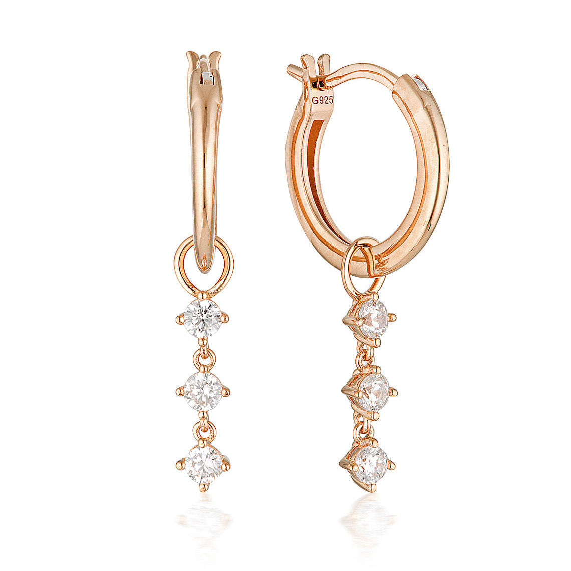 Summer Sorbet Matcha Magic Earrings Rose Gold