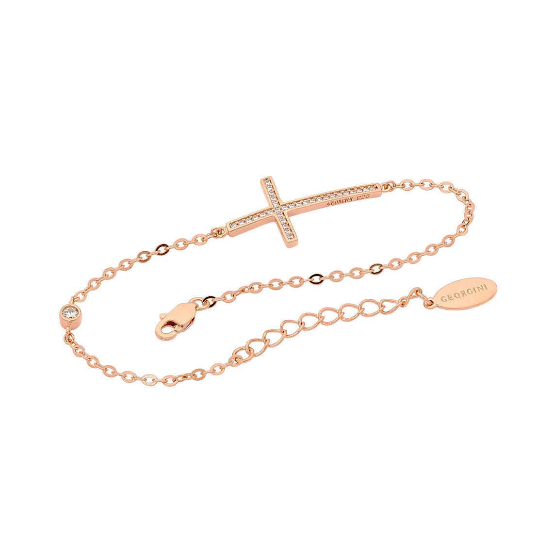 Cross Bracelet Rose Gold