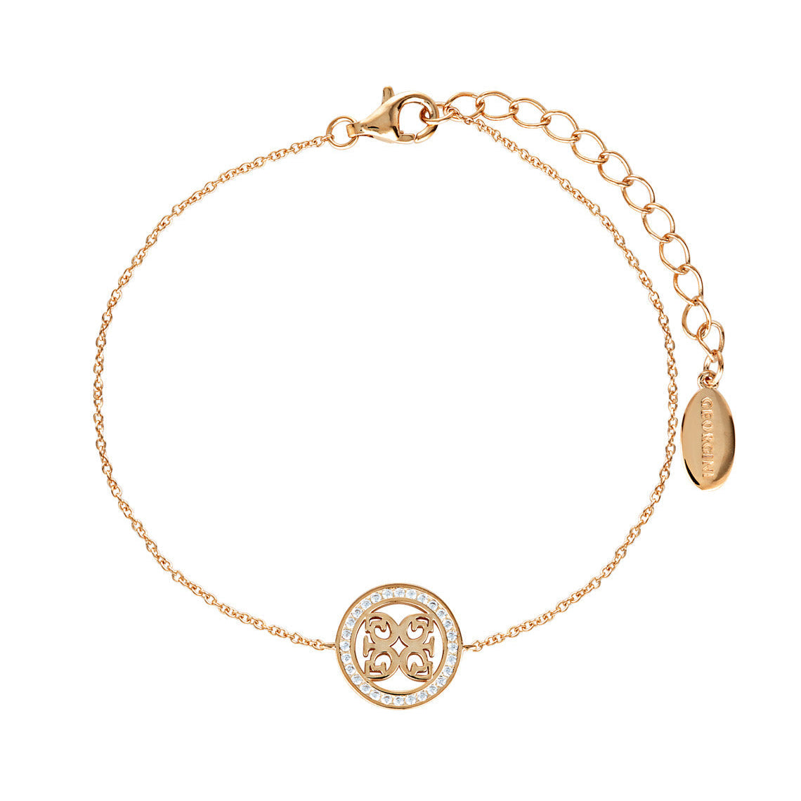 Signature Medalion Bracelet Rose Gold