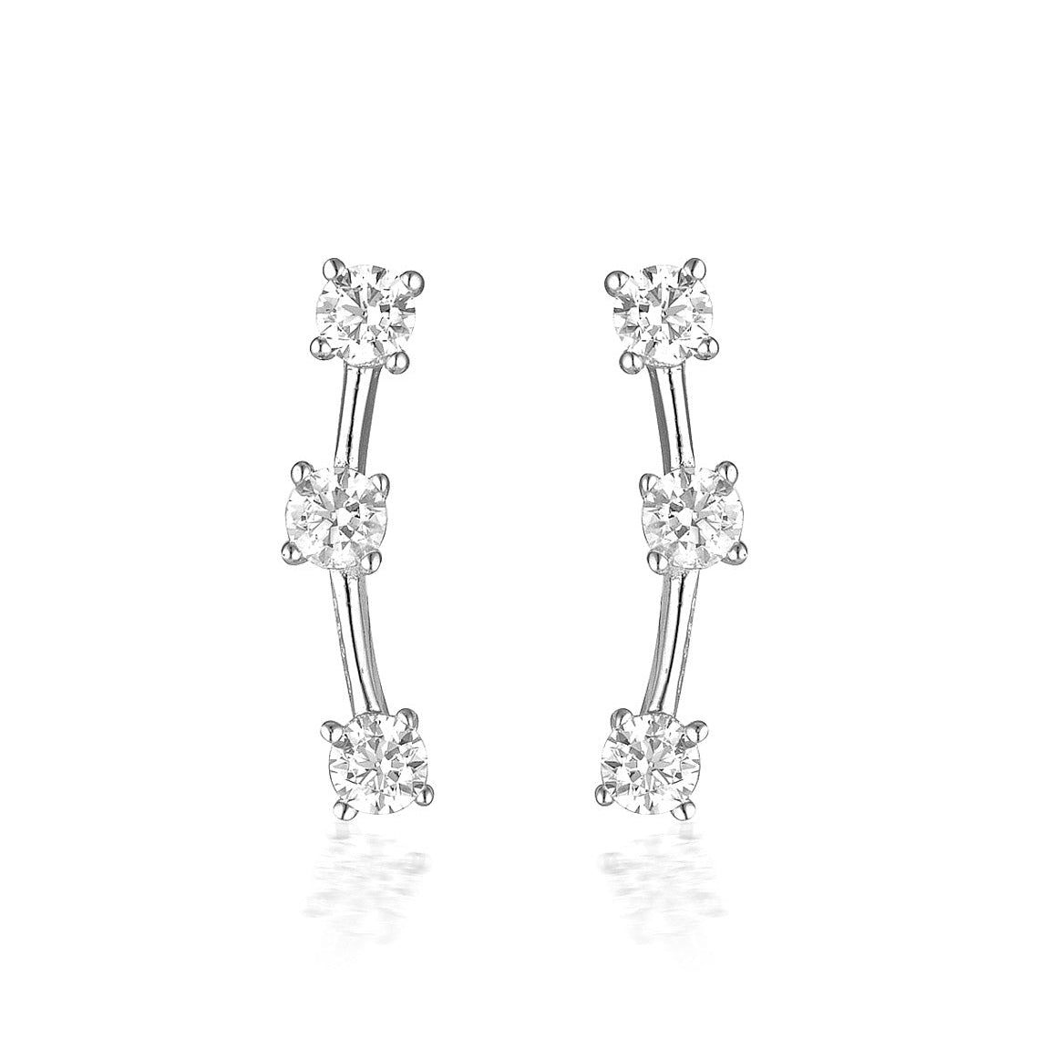 Noel Nights Tinsel Earrings Silver