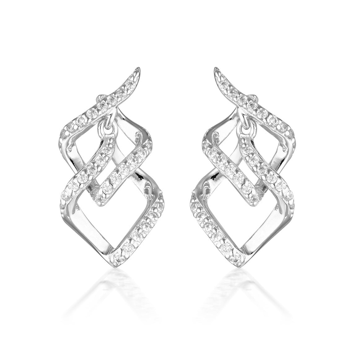 Red Carpet Aria Earrings Silver