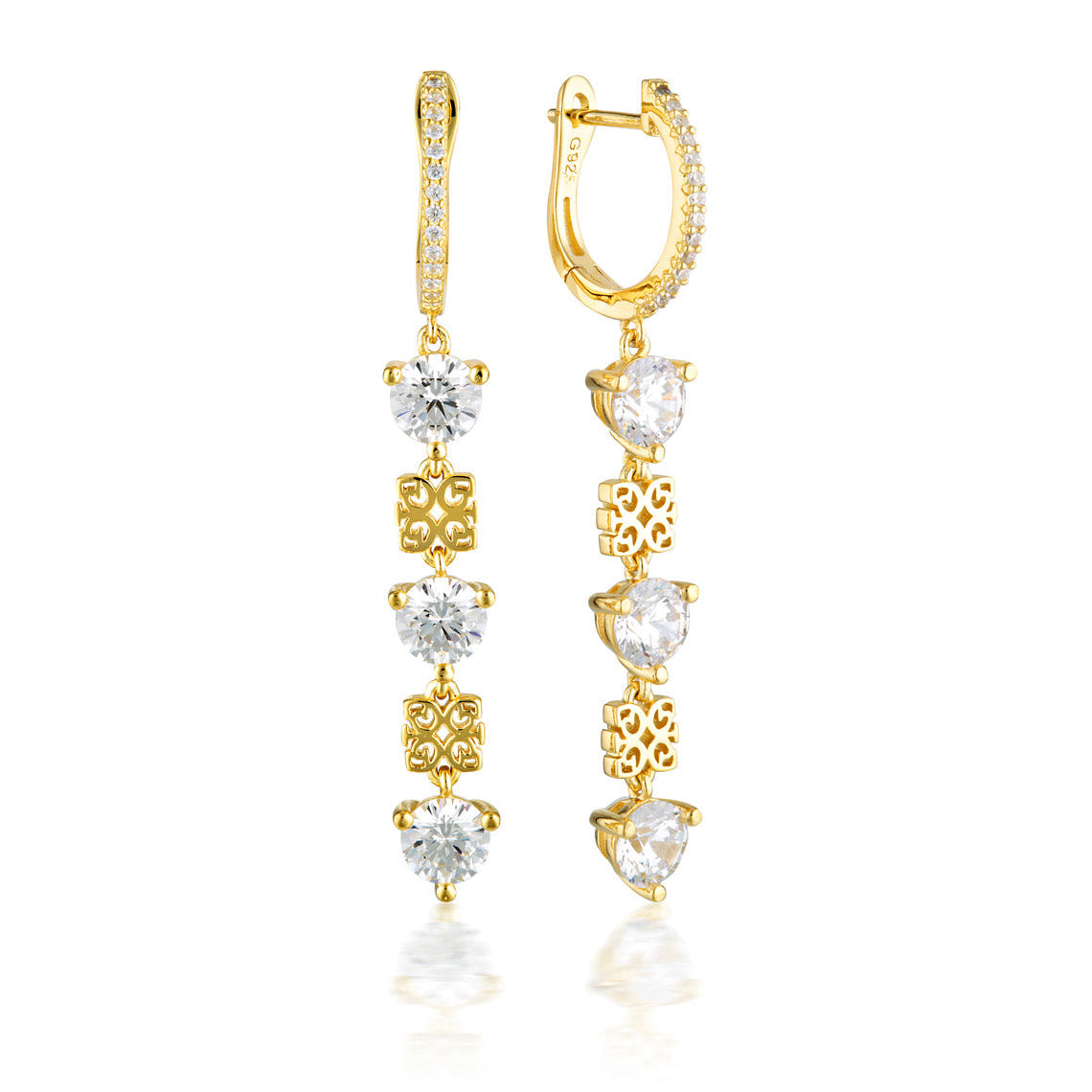 Signature History Earrings Gold