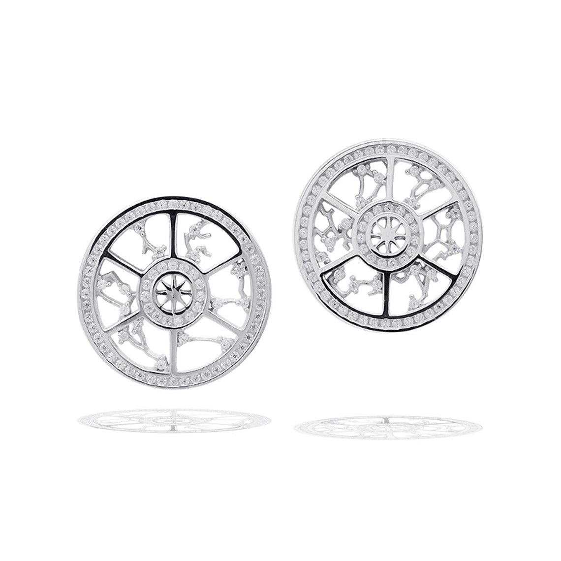 A Christmas Journey Night Sky Earrings Silver