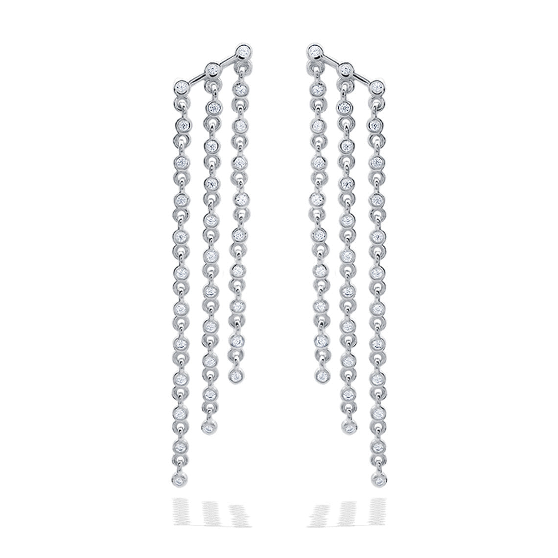 A Christmas Journey Soignee Earrings Silver