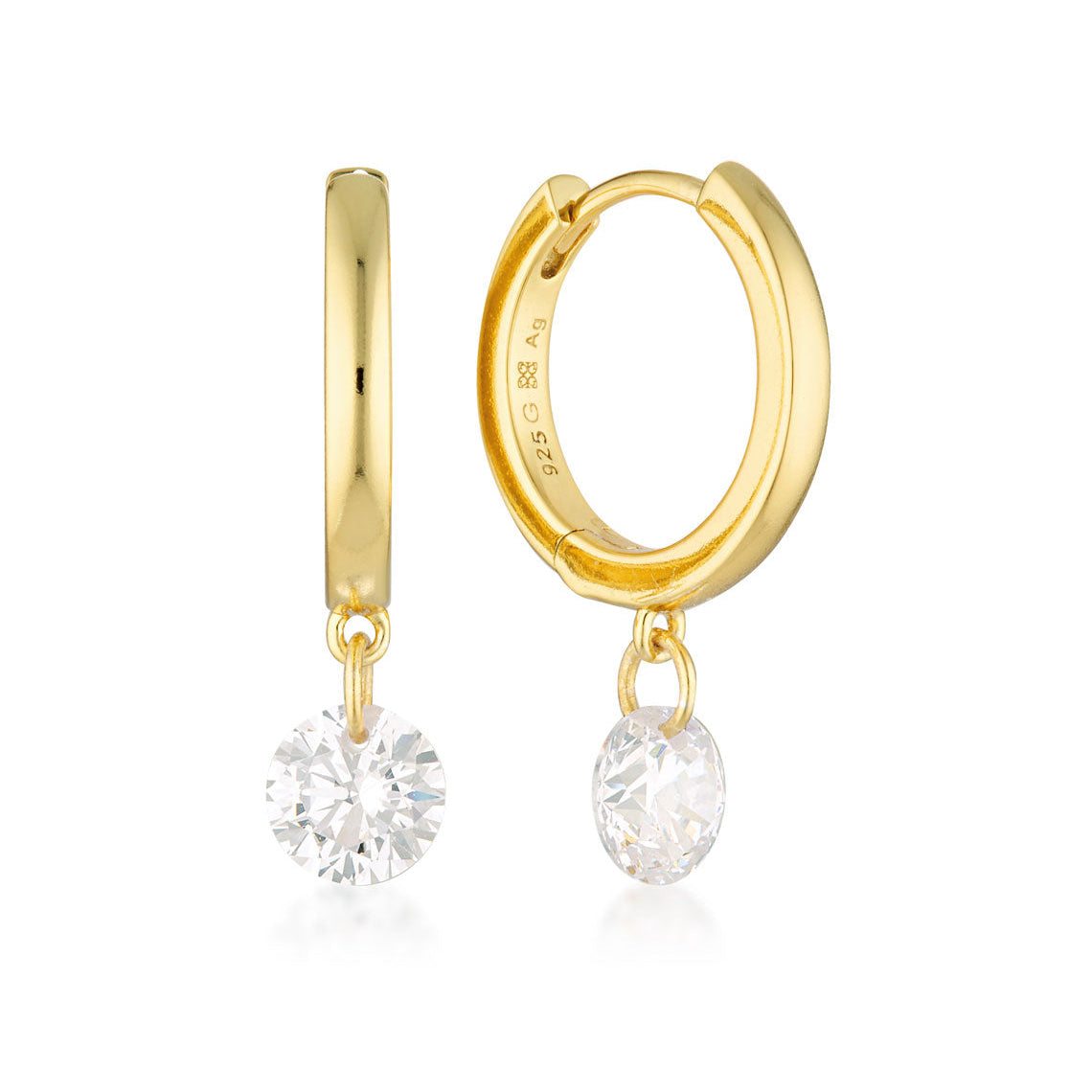 Georgini Mirage Alice Droplet Earrings Gold