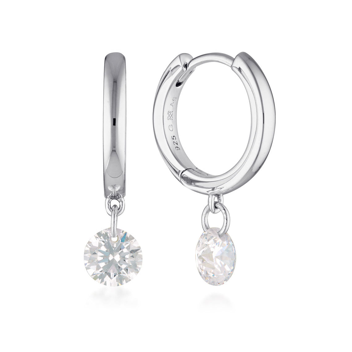 Georgini Mirage Alice Droplet Earrings Silver