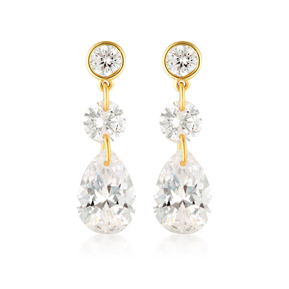 Georgini Mirage Augusta Earrings Gold