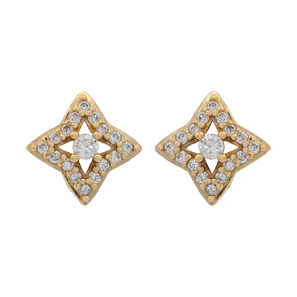 Georgini Midnight Velvet Fairwater Petite Earrings Gold