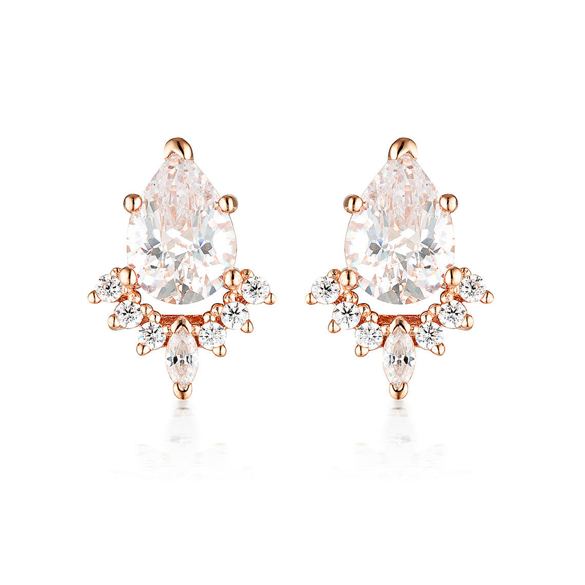 Iconic Bridal Penelope Earring Rose Gold