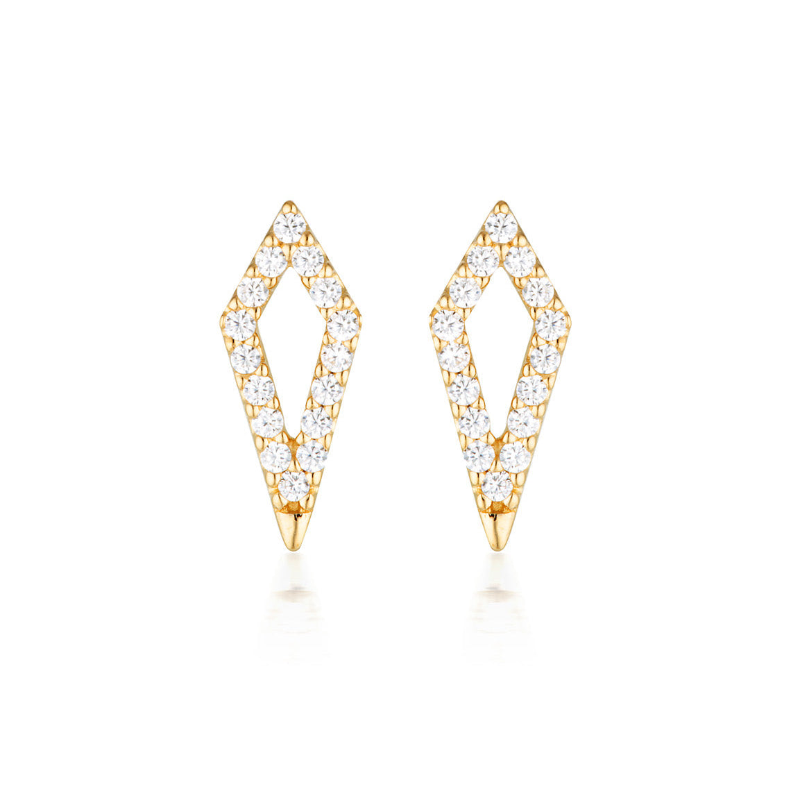 Rock Star Kite Gold Earrings