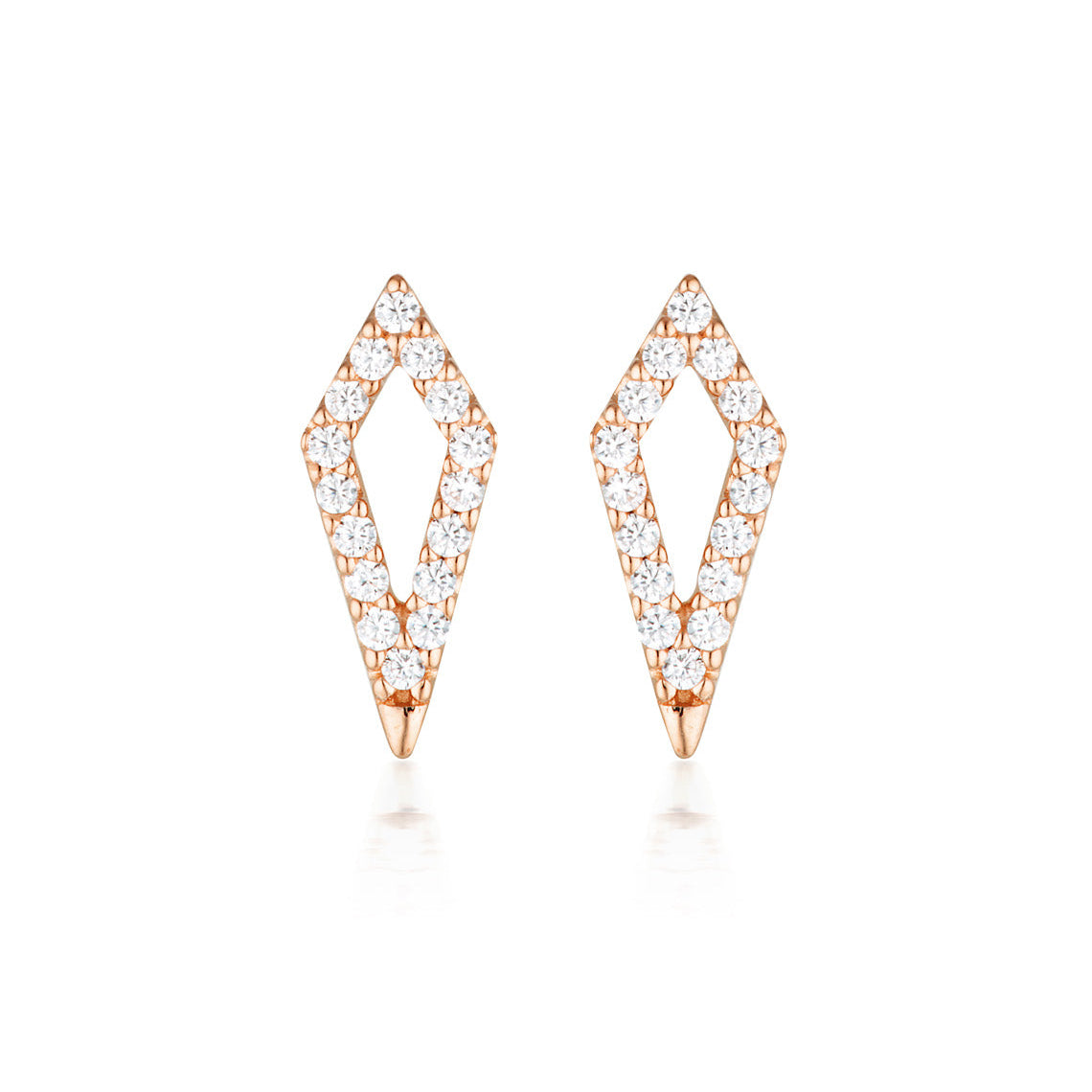Rock Star Kite Rose Gold Earrings