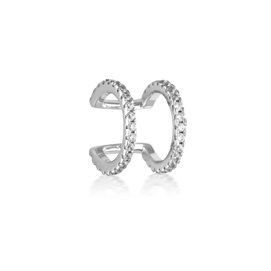 Signature Double Ear Cuff Silver