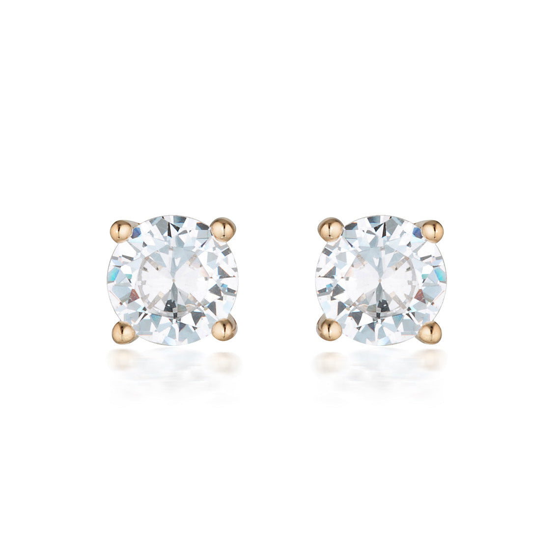 Moissanite Studs 1tcw in 9ct Rose Gold