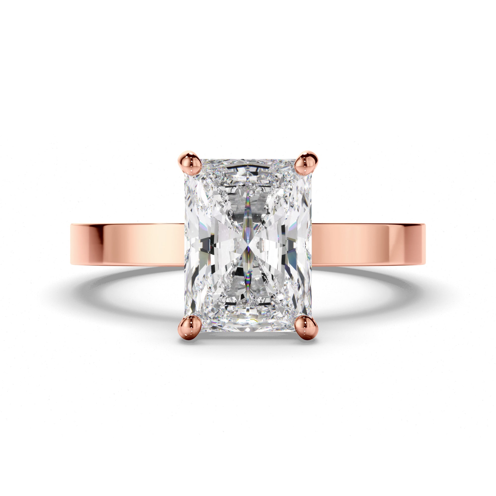 Radiant Cut Diamond Solitaire Engagement Ring