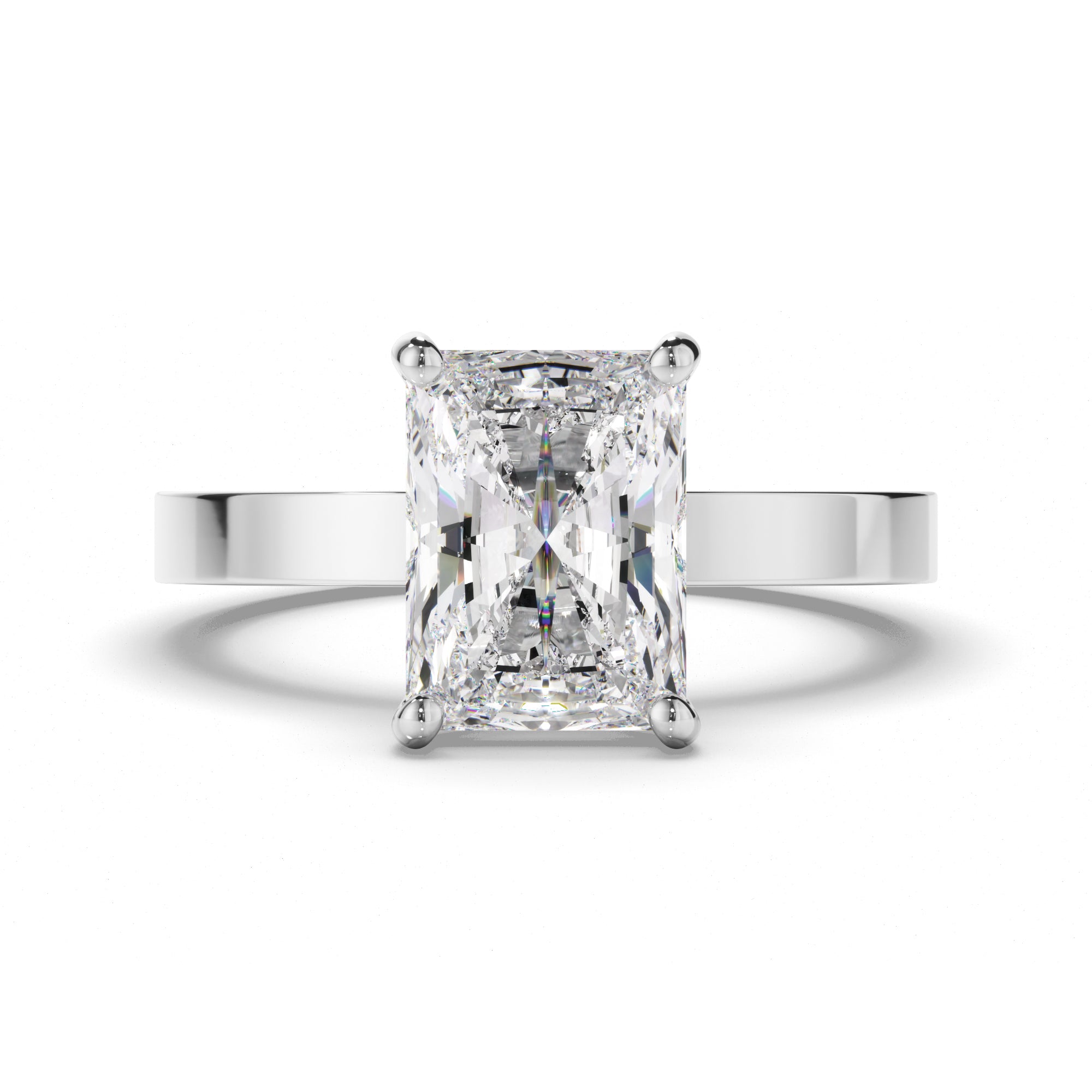 Radiant Cut Diamond Solitaire Engagement Ring