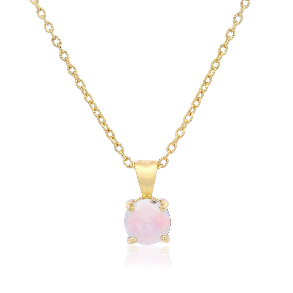 Georgini Wisteria Created Opal Pendant Gold