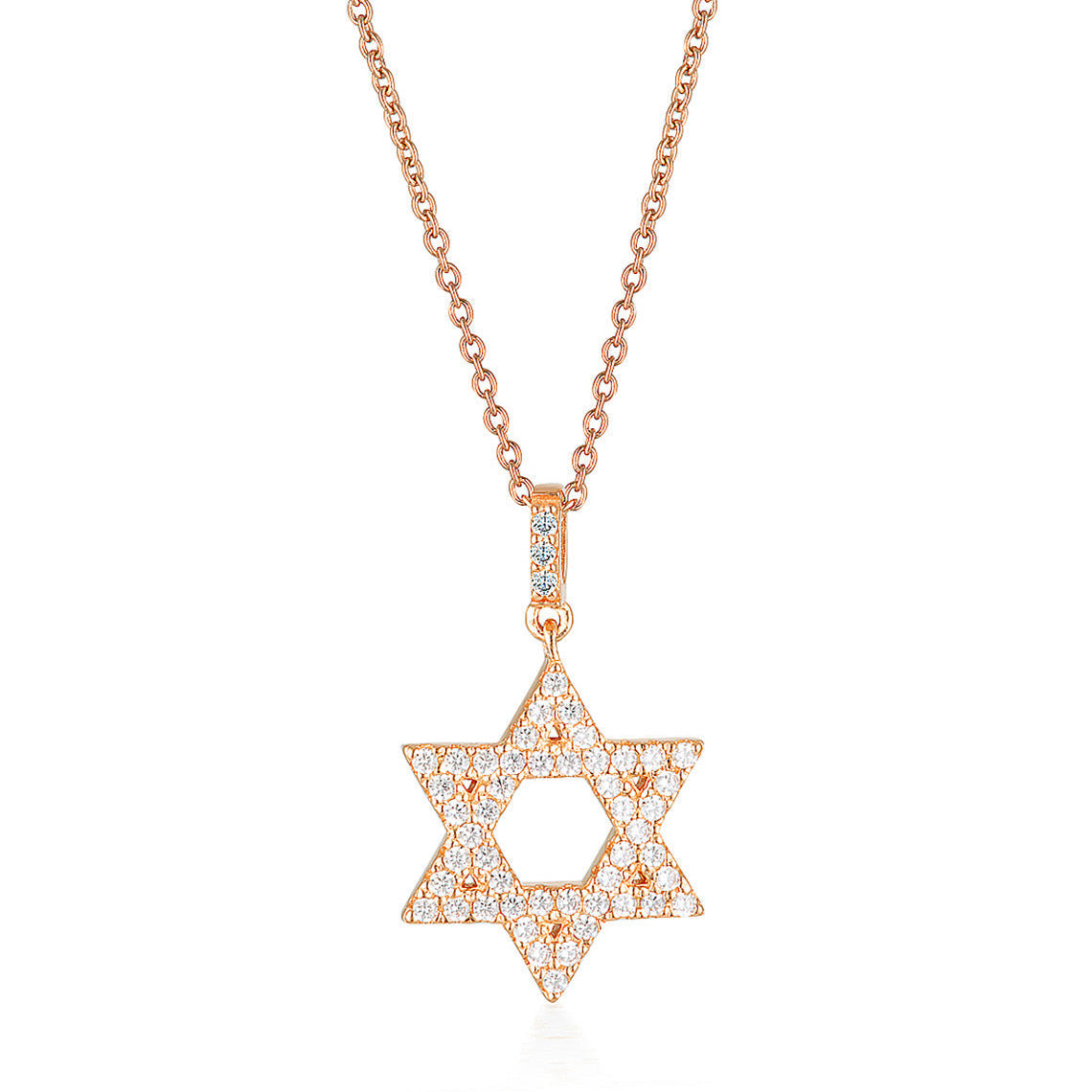 Rock Star Star Of David Rose Gold Pendant