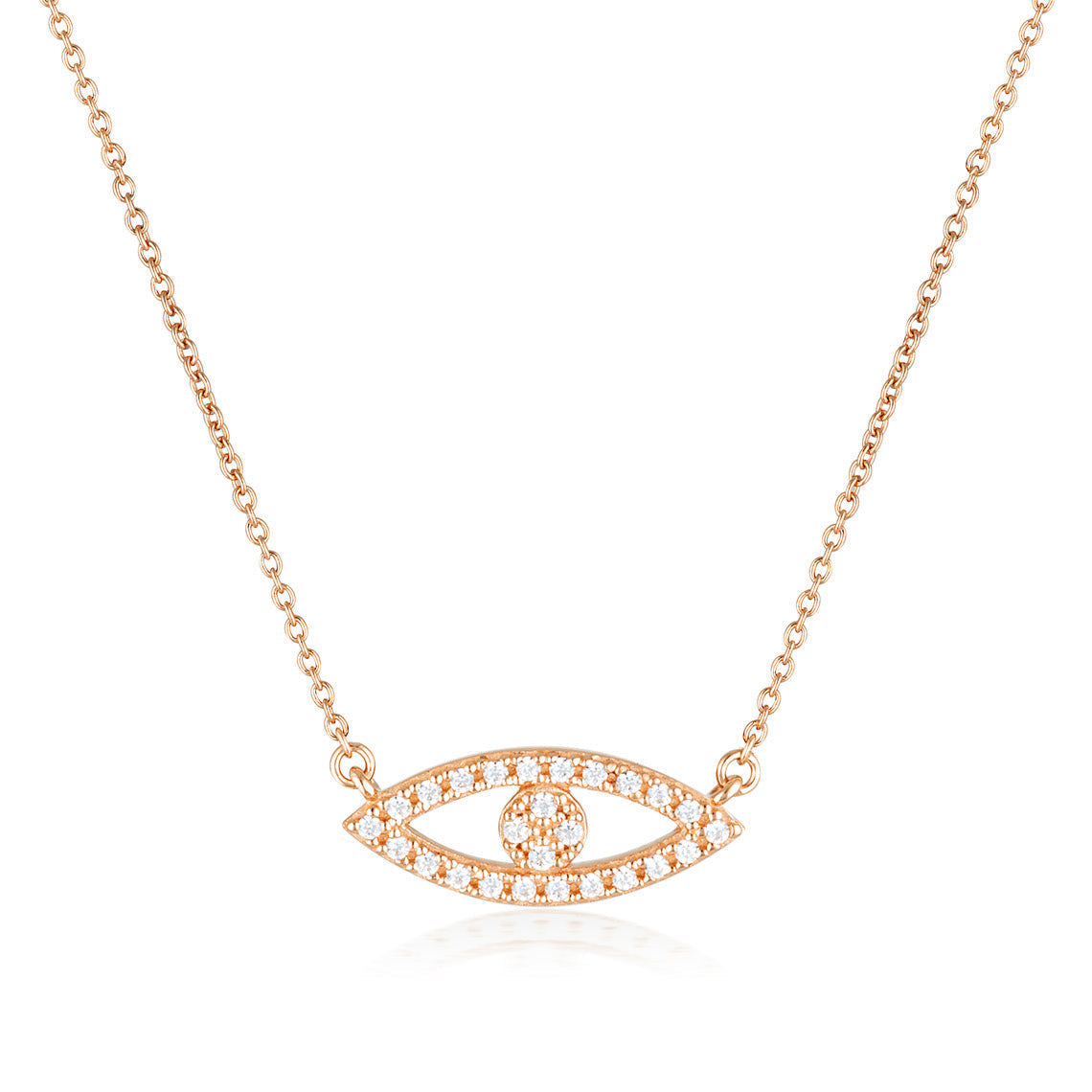 Rock Star Evil Eye Rose Gold Pendant