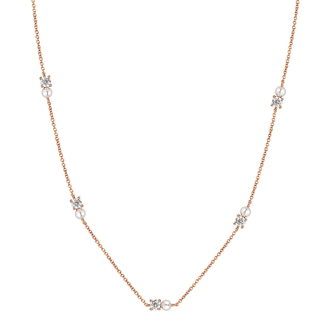 Noel Nights Snow Drop Necklace Rose Gold