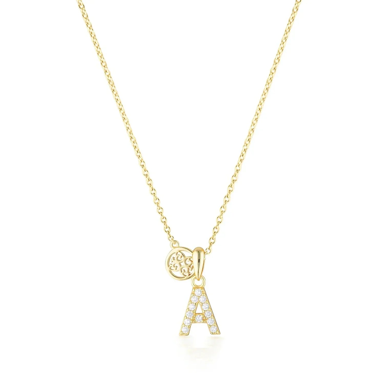 Georgini Luxury Letters A Initial Pendant Gold