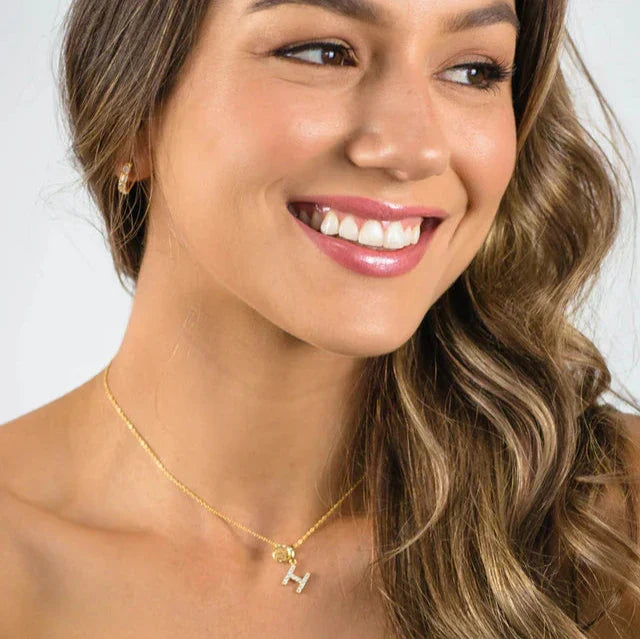 Georgini Luxury Letters H Initial Pendant Gold