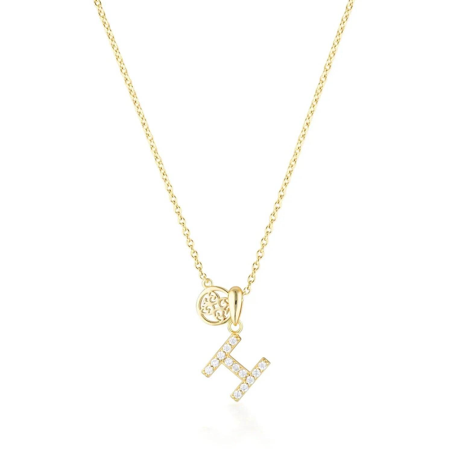 Georgini Luxury Letters H Initial Pendant Gold