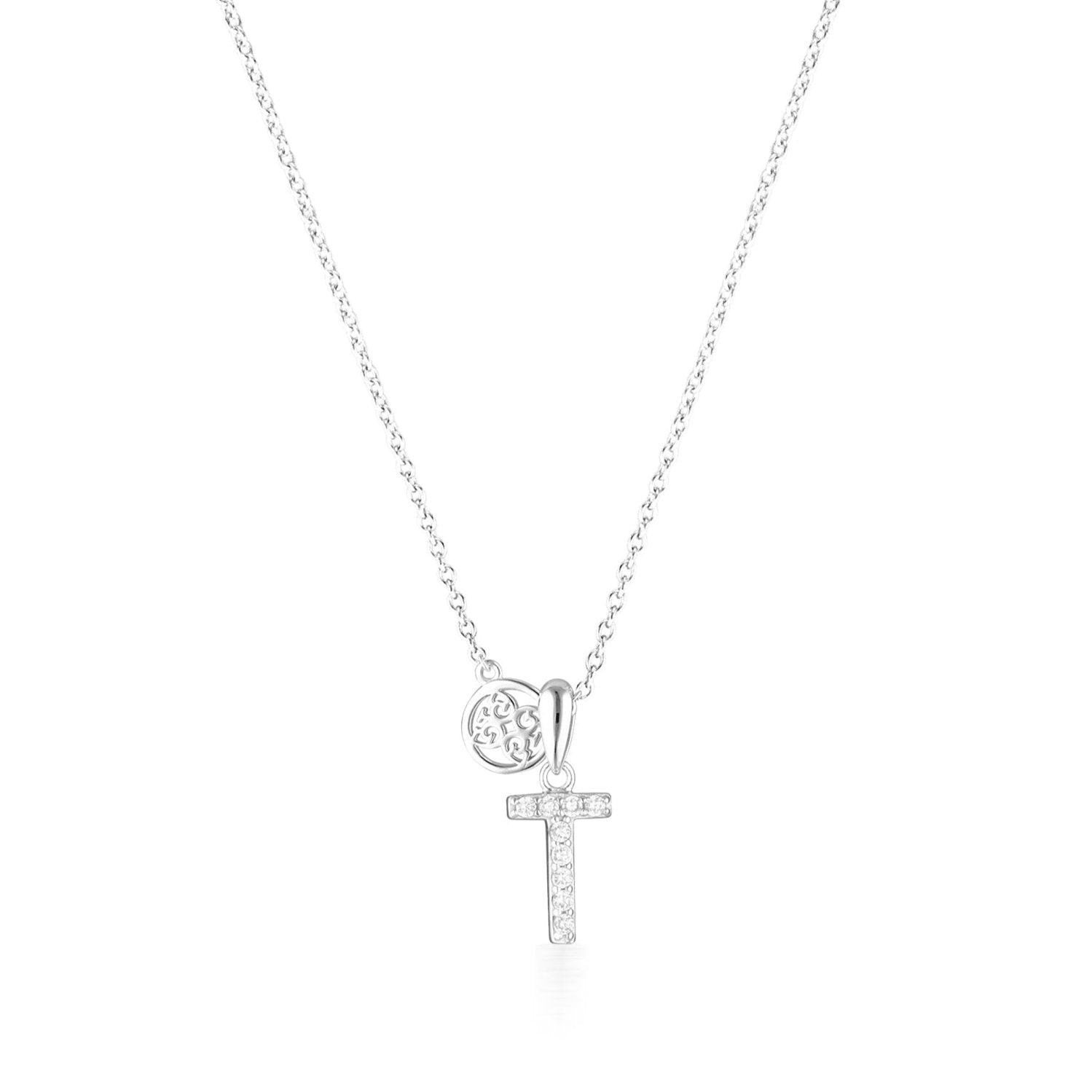 Georgini Luxury Letters T Initial Pendant Silver