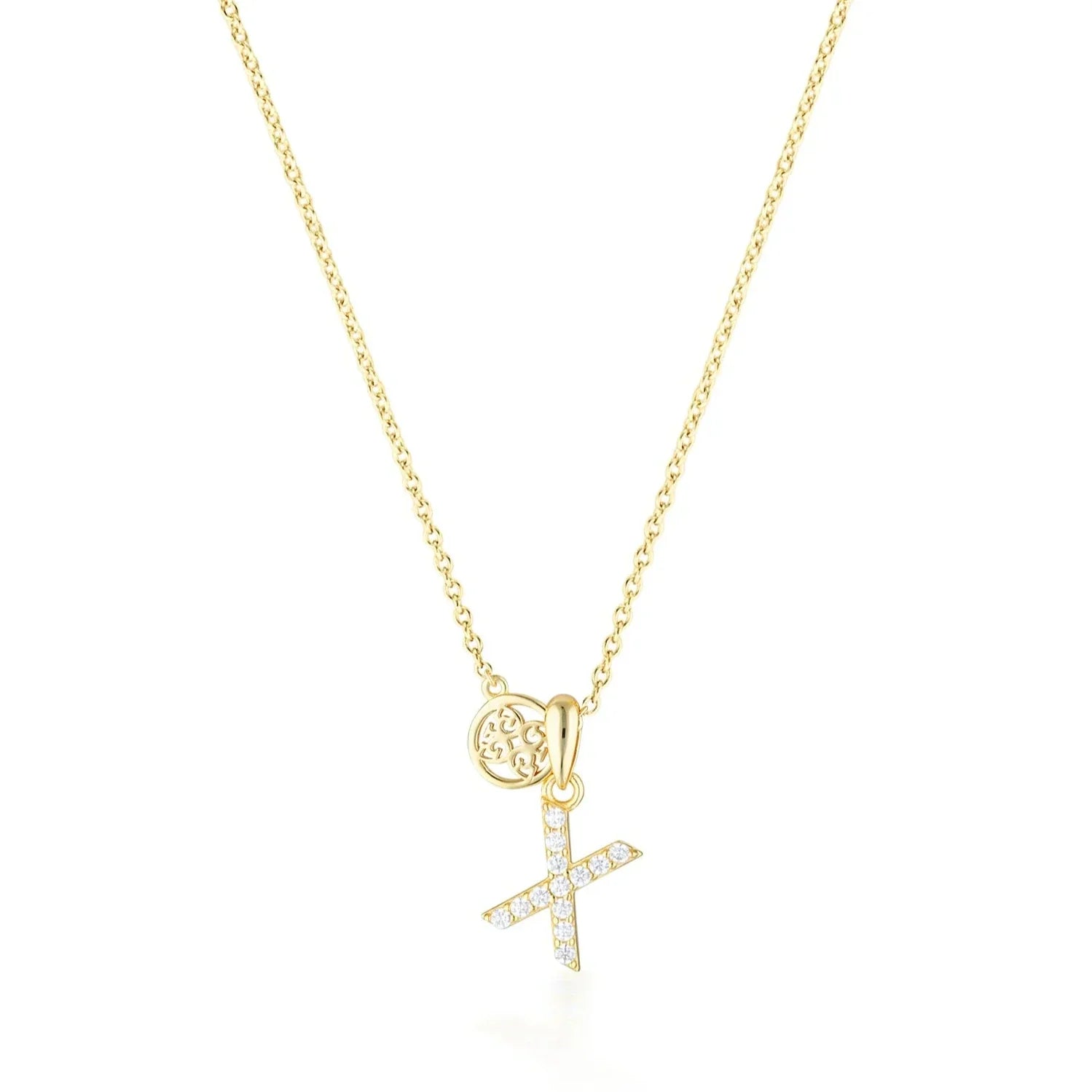 Georgini Luxury Letters X Initial Pendant Gold