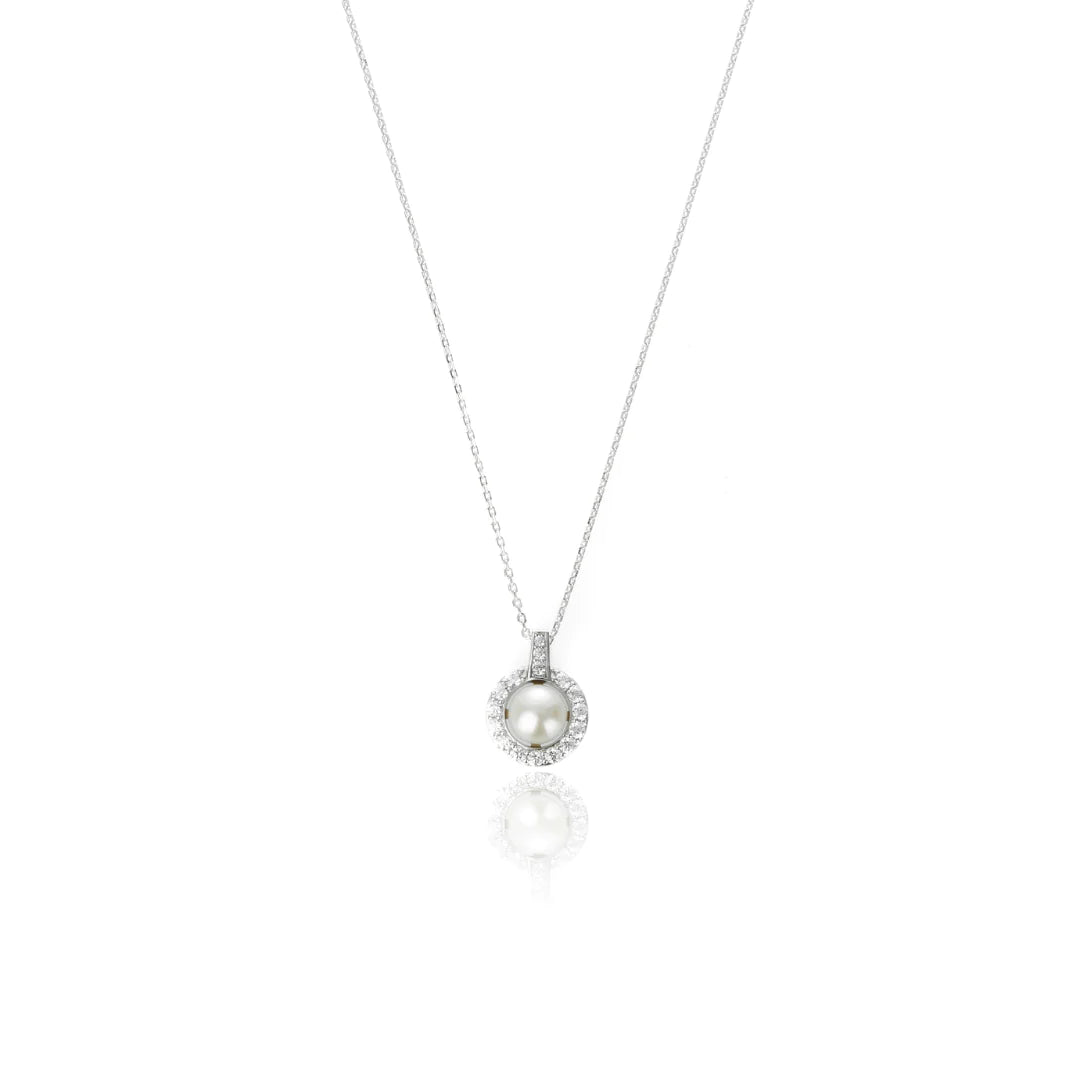 Georgini Oceans Tasman Freshwater Pearl Pendant Silver