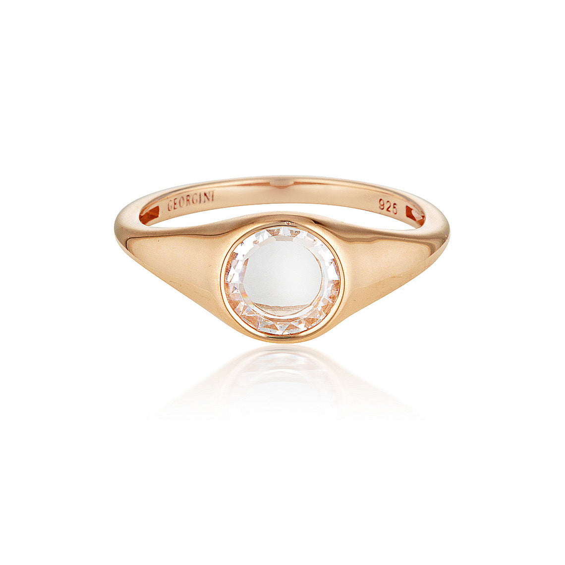 Noel Nights Sliced Stone Ring Rose Gold