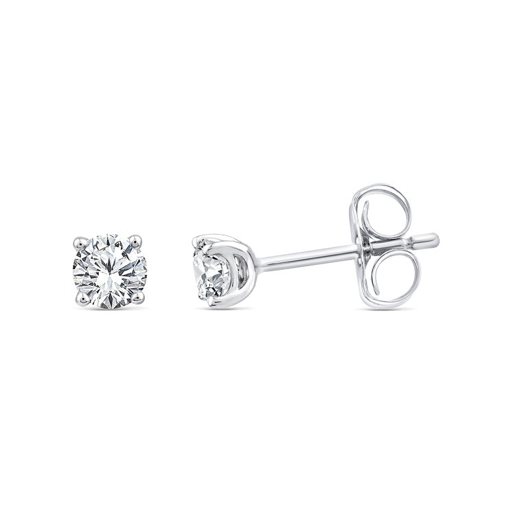 0.25ct Lab Grown Diamond Earrings in 9ct White Gold